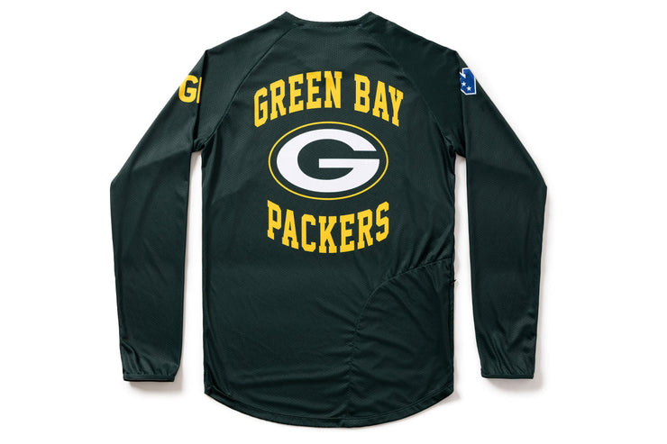 #NFLJ-GB – NFL Collection | Long Sleeve MTB Jersey – Green Bay Packers (Size Small, Like-New – Washed for Photos)
