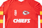 #NFLJ-KC – NFL Collection | Long Sleeve MTB Jersey – KC Chiefs (Size Medium, Like-New – Washed for Photos)