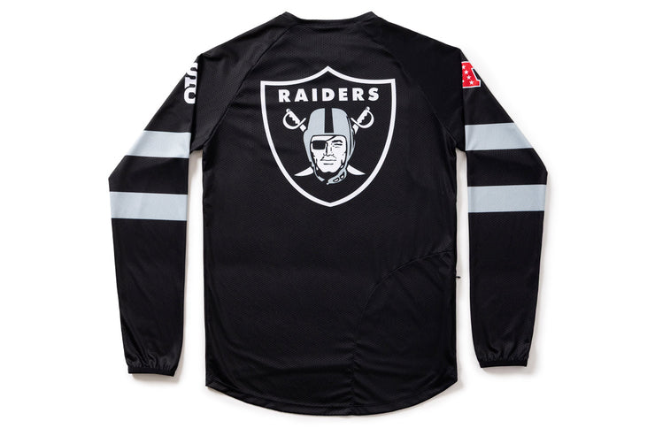 #NFLJ-LV – NFL Collection | Long Sleeve MTB Jersey – Las Vegas Raiders (Size Medium, Like-New – Washed for Photos)