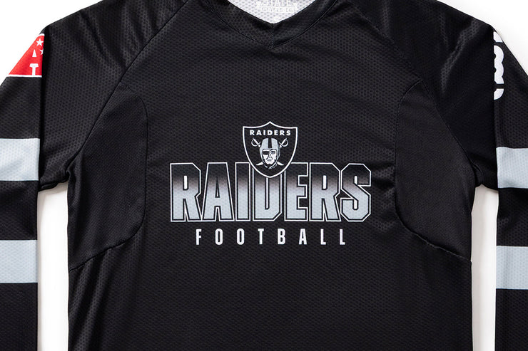 #NFLJ-LV – NFL Collection | Long Sleeve MTB Jersey – Las Vegas Raiders (Size Medium, Like-New – Washed for Photos)