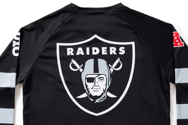 #NFLJ-LV – NFL Collection | Long Sleeve MTB Jersey – Las Vegas Raiders (Size Medium, Like-New – Washed for Photos)