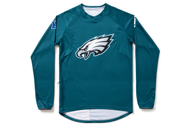#NFLJ-PHI – NFL Collection | Long Sleeve MTB Jersey – PHI Eagles (Size Small, Like-New – Used for Photos)