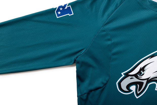 #NFLJ-PHI – NFL Collection | Long Sleeve MTB Jersey – PHI Eagles (Size Small, Like-New – Used for Photos)