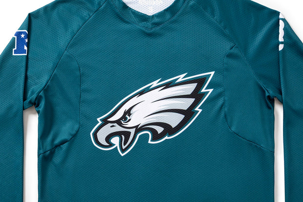 #NFLJ-PHI – NFL Collection | Long Sleeve MTB Jersey – PHI Eagles (Size Small, Like-New – Used for Photos)