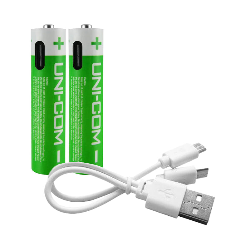 2 x AAA Rechargeable Batteries with USB Cable