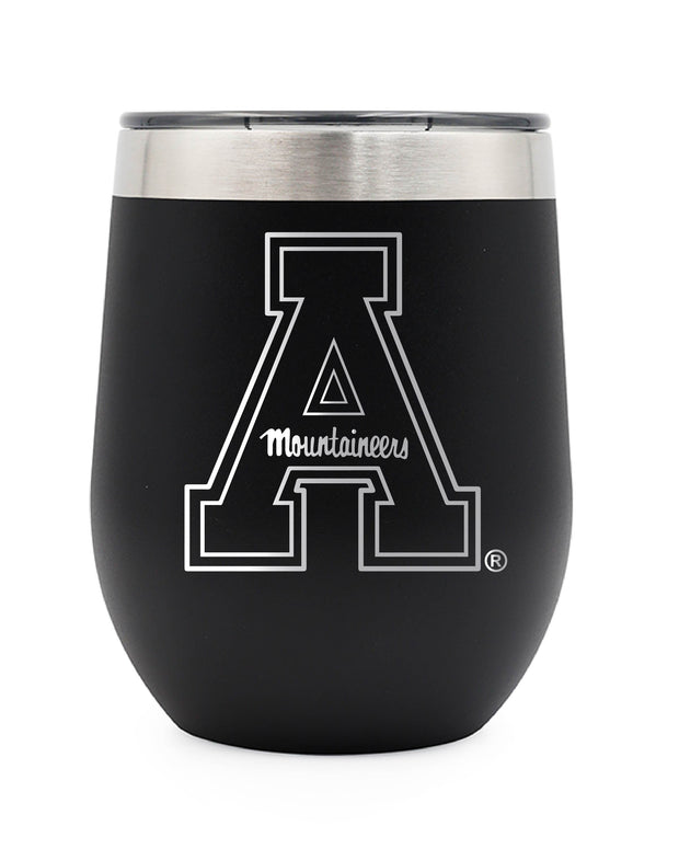 10 oz Wine Tumbler - Block "A" - Black