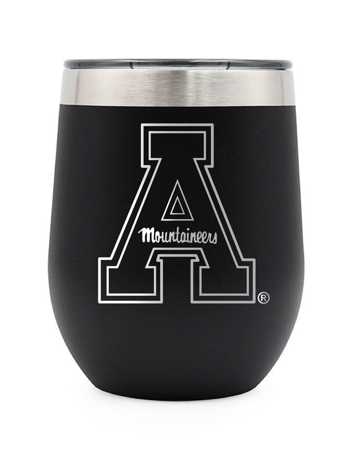 10 oz Wine Tumbler - Block "A" - Black